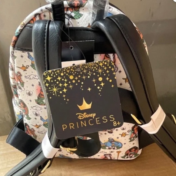 LOUNGEFLY   ALADDIN TATTOO  AOP  BACKPACK  NWT - Picture 3 of 4